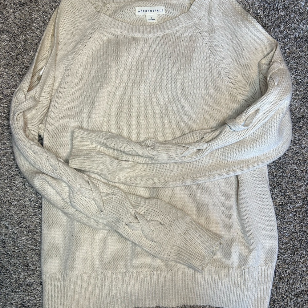 It is a nice and comfy sweater.